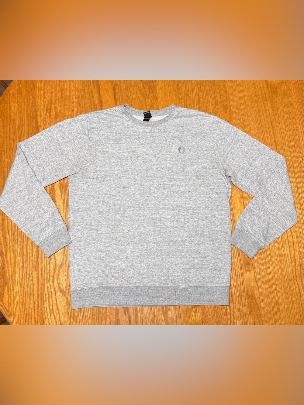 Volcom Light Heather Gray Crewneck Pullover